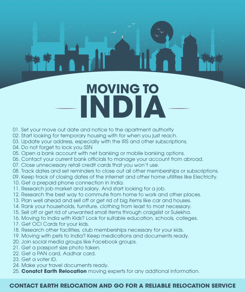 Moving to India Checklist